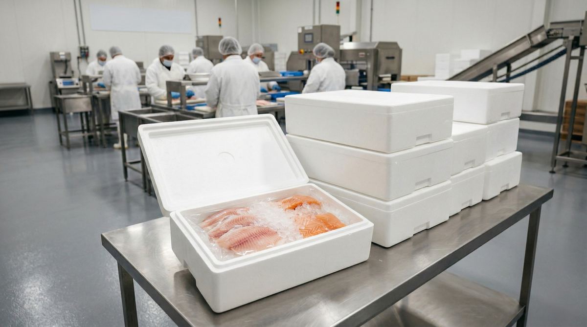 Cajas y hieleras: Cajas y hieleras EPS fabricadas en Honduras para cadena de frío, distribución de perecederos y exportación de alimentos frescos.